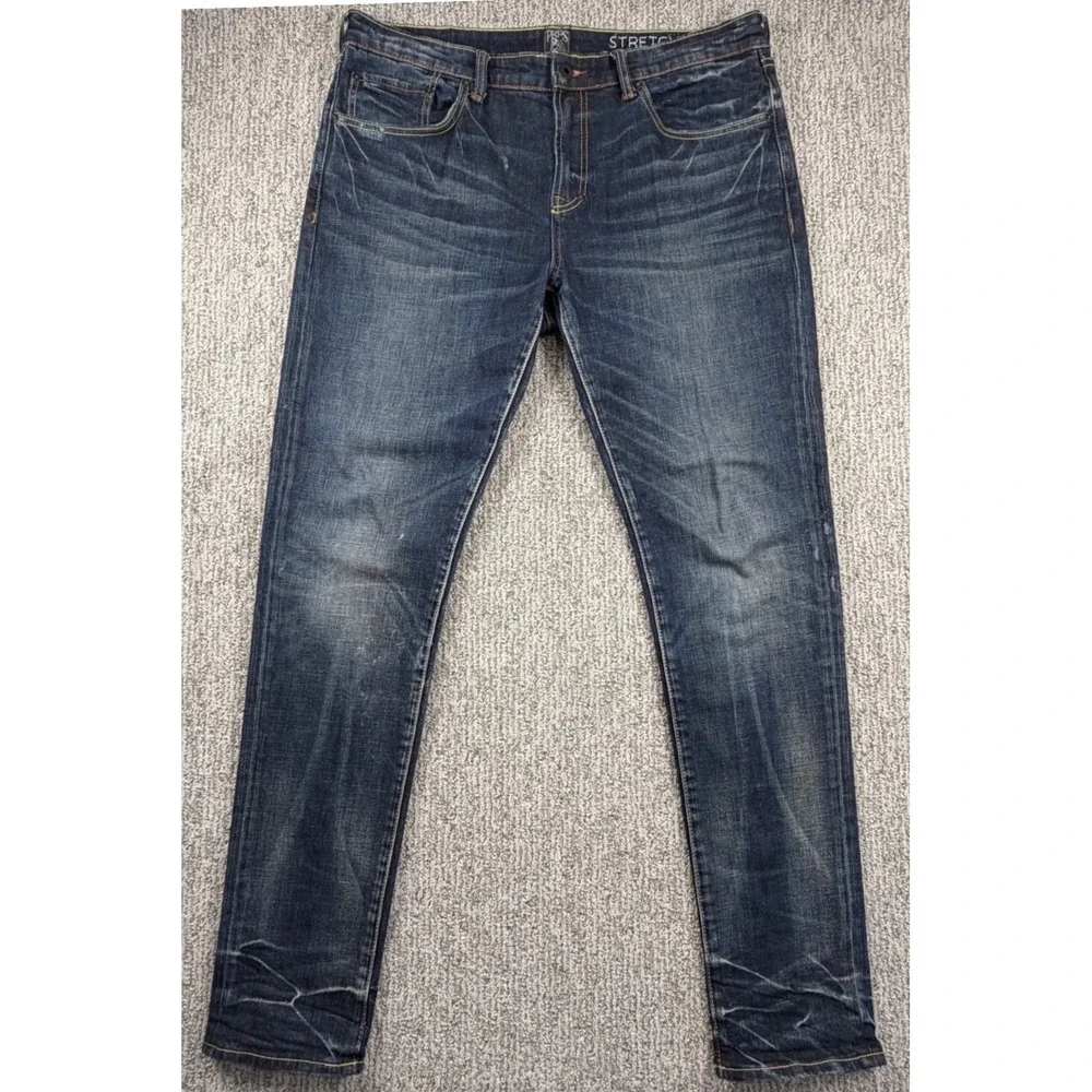 PRPS Windsor Jeans Mens 34 Blue Tapered Skinny Fit Stretch Vintage E00P218W - Picture 1 of 10